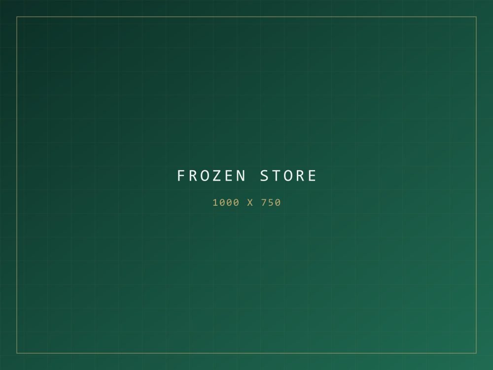 Frozen storage room with stacked cases